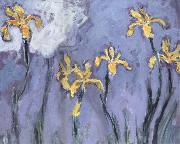 Claude Monet Yellow Irises with Pink Cloud China oil painting reproduction